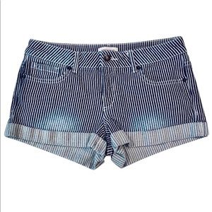 Forever 21 Premium Denim Striped Shorts